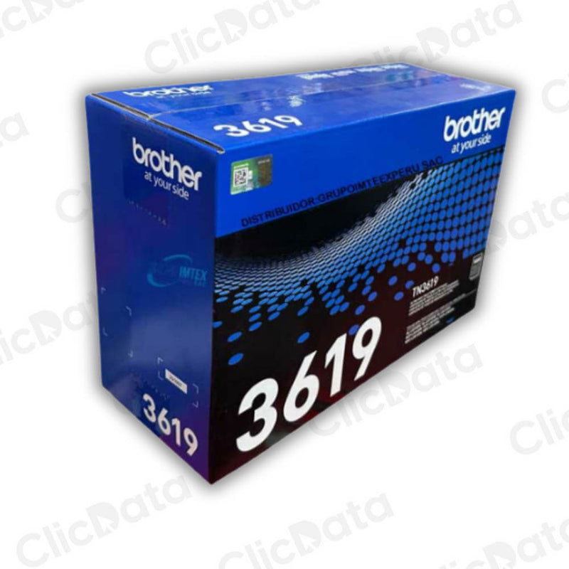 Toner Brother TN 3619 Negro 18K Pág. L5660DN, L5210DN Original