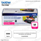 Toner Brother TN 319M Magenta 6,000 Pág. L8350, L8600cdn Original