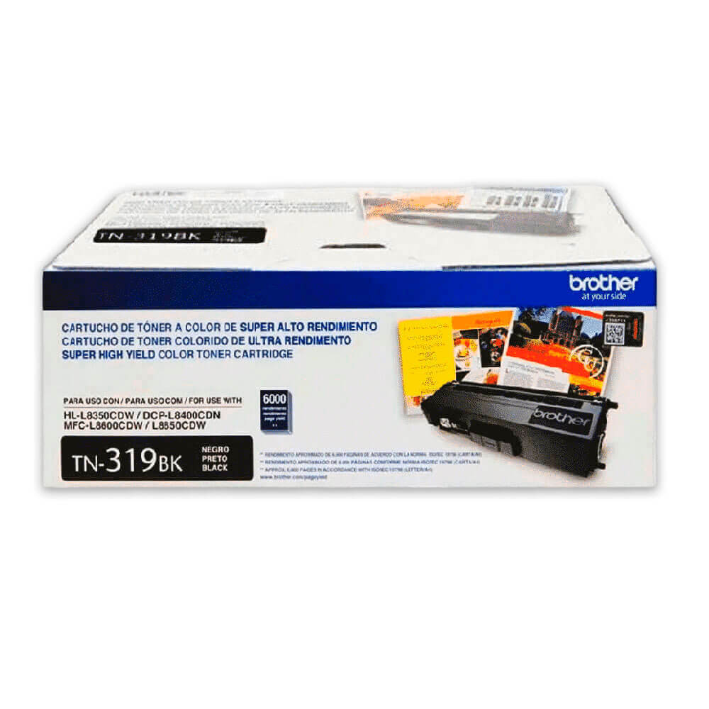 Toner Brother TN 319BK Negro 6,000 Pág. L8350, L8600cdn Original
