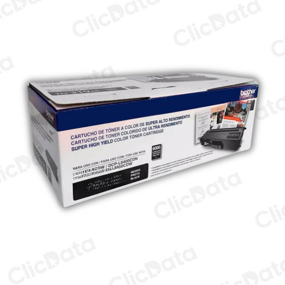 Toner Brother TN 319BK Negro 6,000 Pág. L8350, L8600cdn Original
