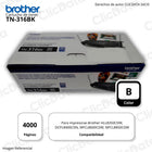 Toner Brother TN 316BK Negro 4,000 Pág. L8350, L8850 Original