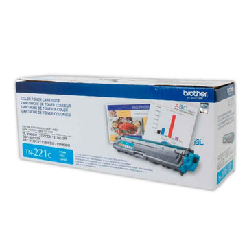 Toner Brother TN 221C Cyan 1,400 Pág. l3170cdw, 9340CDW Original