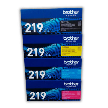 Juego de Toner Brother TN 219 Negro y color MFC L3760Cdw Original