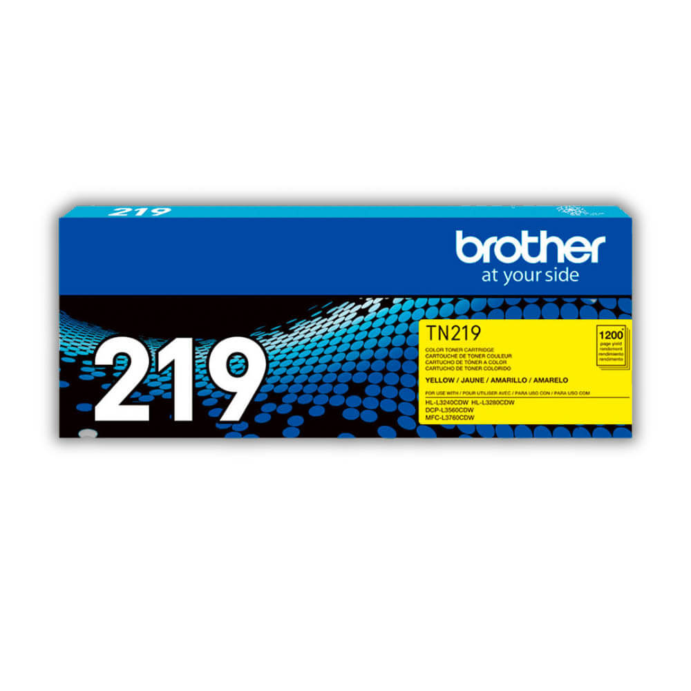 Toner Brother TN 219Y Yellow 1,200 Pag L3760CDW, L3240 Original
