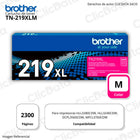Toner Brother TN 219Xlm Magenta 2,300 Pag L3280Cdw, L3240 Original