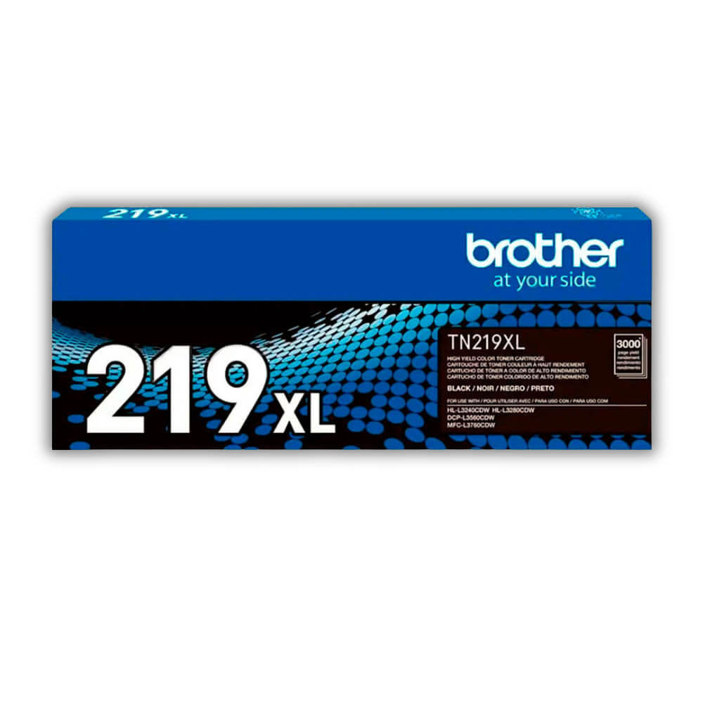 Toner Brother TN 219Xlbk Negro 3,000 Pag L3280Cdw, L3760 Original