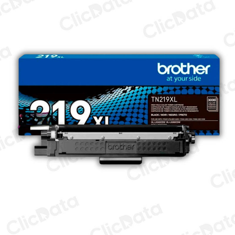 Toner Brother TN 219Xlbk Negro 3,000 Pag L3280Cdw, L3760 Original