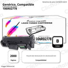 Toner Xerox 106R02778 Negro 3,000 Pág. WC 3215, 3225 Compatible