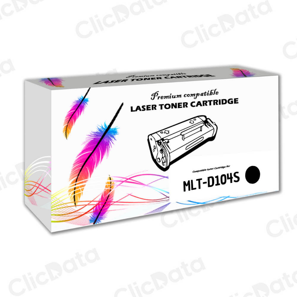 Toner Samsung MLT-D104S Negro 1.500 Pág SCX 3206, 3205 Compatible
