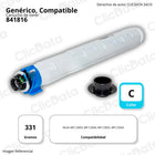 Toner Ricoh 841816 Cyan 331g MP C3003, MP C3503 Compatible