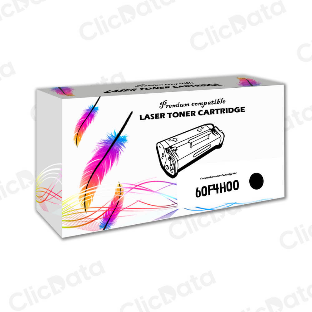 Toner Lexmark 60F4H00 Negro 10K Pág. MX510de, MX511de Compatible
