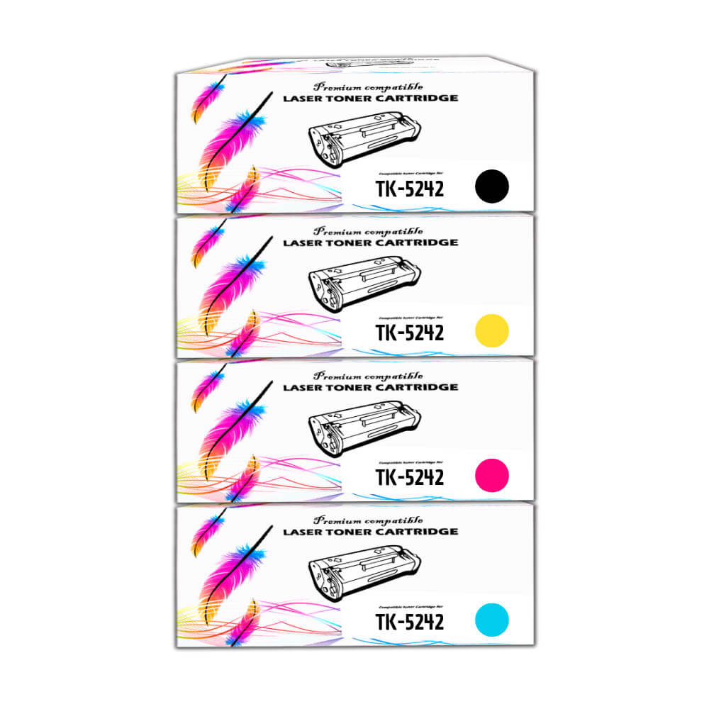 Juego de Toner Kyocera TK 5242 Negro y Color M5526CDW  Compatible