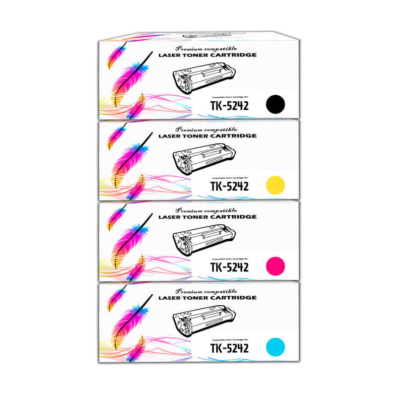 Juego de Toner Kyocera TK 5242 Negro y Color M5526CDW  Compatible