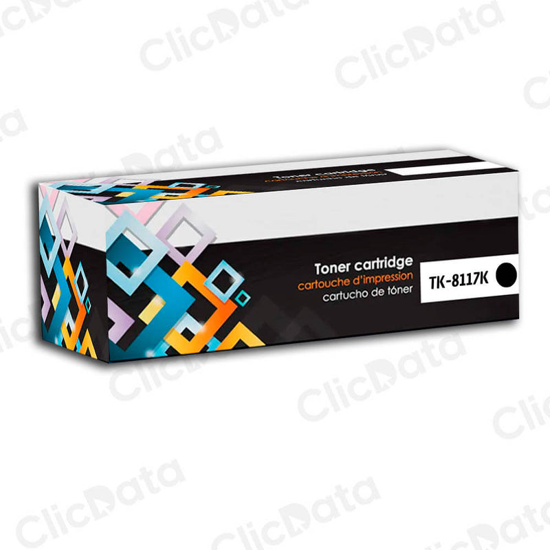 Toner Kyocera TK-8117K Black 12K Páginas FS-M8130CIDN Compatible