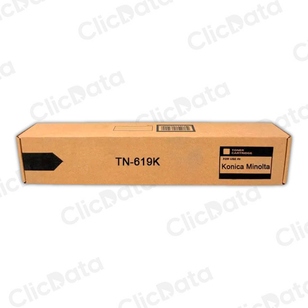 Toner Konica Minolta TN-619K Negro 1,200g C2060, C2070 Compatible