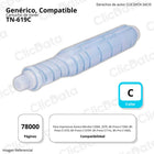 Toner Konica Minolta TN-619C Cian 1,200g C2060, C2070 Compatible
