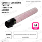 Toner Konica Minolta TN-512M Magenta 514g C454e, C458e Compatible