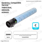 Toner Konica Minolta TN-512C Cyan 514g C454e, C458e Compatible