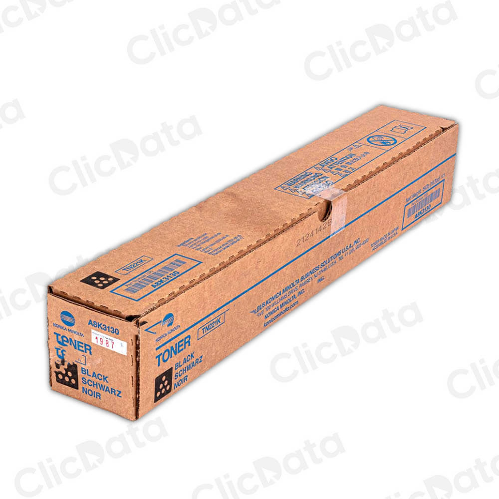 Toner Konica Minolta TN-221K Negro 618g C227, C287 Compatible