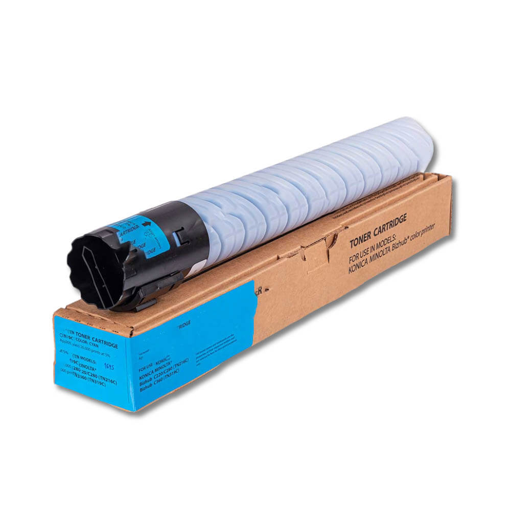 Toner Konica Minolta Tn216C, 319C Cyan 437g C280 Compatible