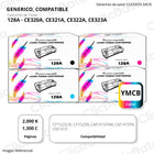 juego de toner HP 128A CYMK CM1410, CM1415 Compatible Con CHIP