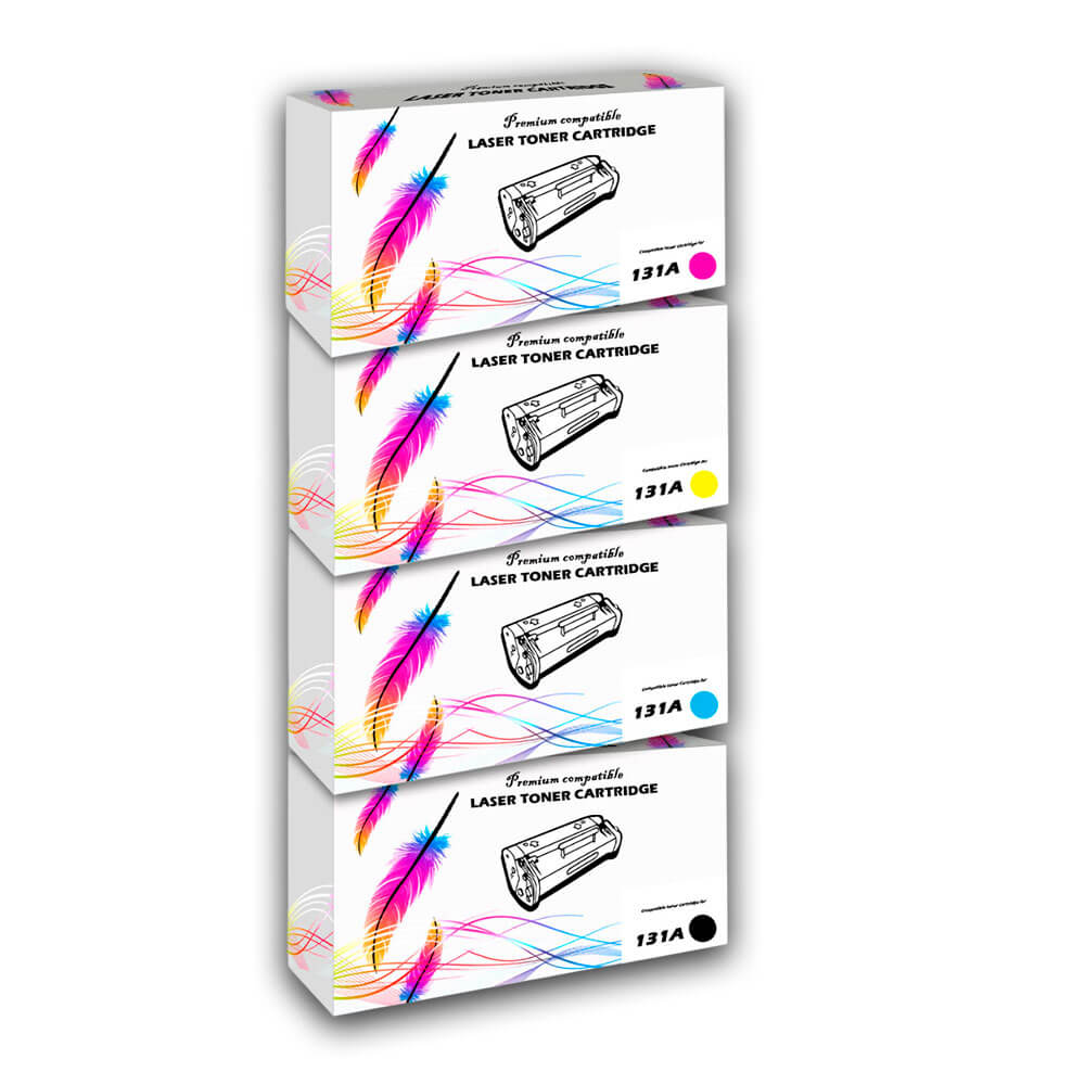 juego de toner HP 131A CYMK M251, M276n Compatible Con CHIP