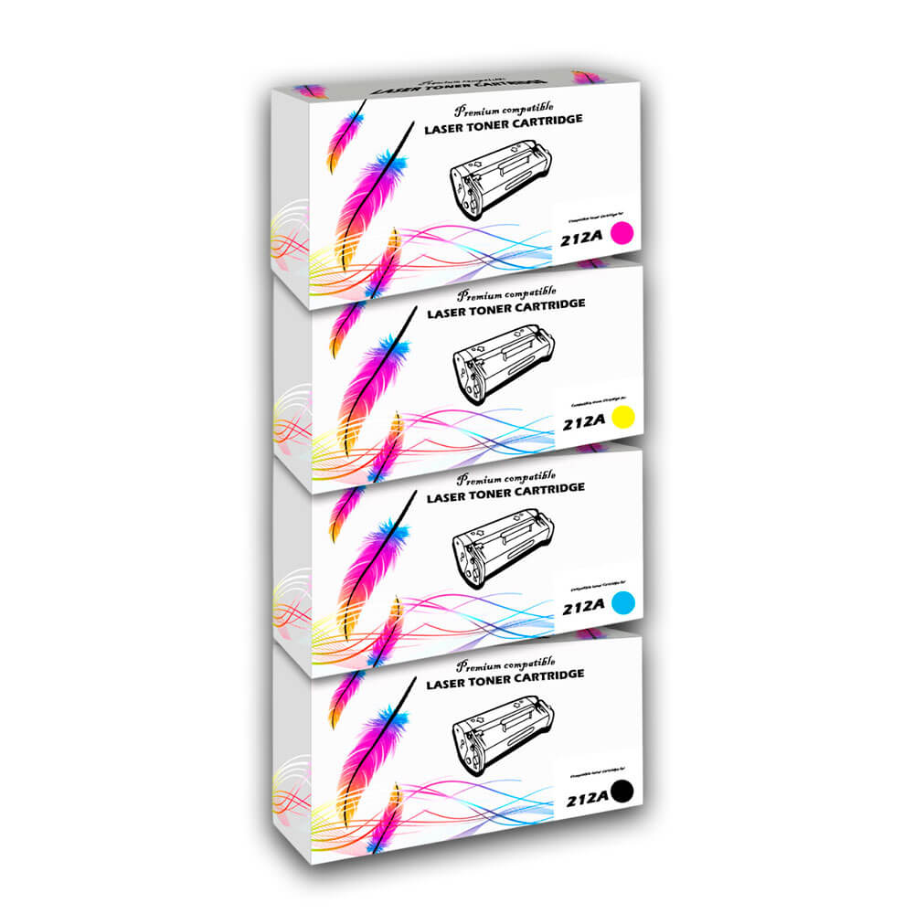 juego de Toner HP 212A CYMK M578dn, M555dn Compatible Con CHIP