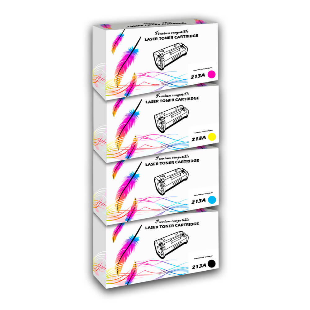 juego de Toner HP 213A negro y Colores 6800 Compatible con CHIP
