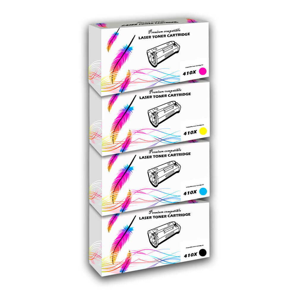 juego de toner HP 410X CYMK M452dn, M477fdn Compatible Con CHIP
