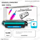 Toner HP 646X Cyan CF031A 12,500 Pág. CM4540 Compatible
