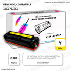 Toner HP 410A Yellow CF412A 2,300 Pág. M477fdw, M452dn Compatible