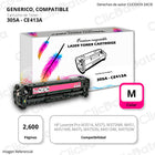 Toner HP 305A Magenta CE413A 2,600 Pág. M475dn, M451dn Compatible