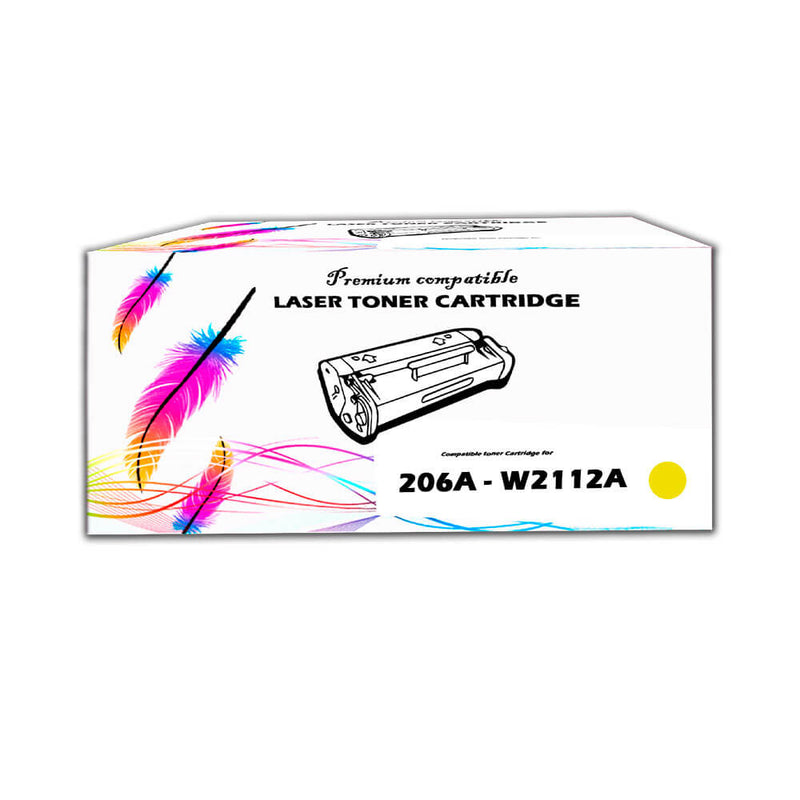 Toner HP 206A Yellow W2112A 1,250 Pág. M283fdw, M255dw Compatible