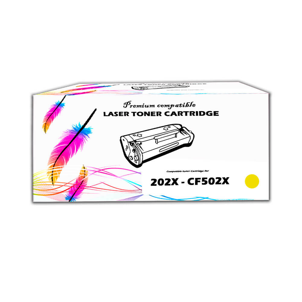 Toner HP 202X Yellow CF502X 2,500 Pág. M281cdw, M254dn Compatible