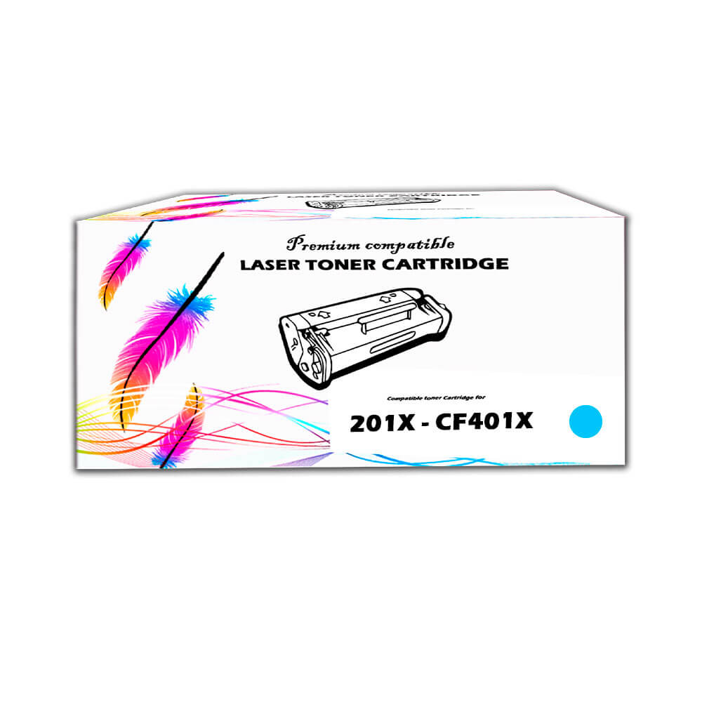 Toner HP 201X Cyan CF401X 2,300 Pág M274n, M277dw Compatible