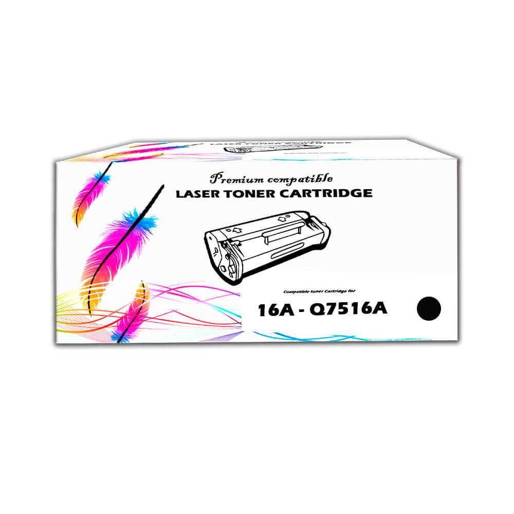 Toner HP 16A Negro Q7516A 12,000 Pág. 5200, 5200L Compatible