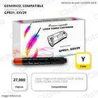 Toner Canon GPR 31, EXV29 Yellow 27,000 Pág. C5230, C5035 Compatible
