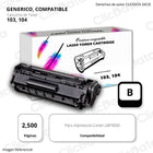 Toner Canon 103, 104 Negro 2,500 Pág. Canon LBP3000 Compatible