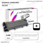Toner Brother TN-2370 Negro 2,600 Páginas L2740DW, L2540dw Compatible