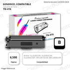 Toner Brother TN 416 Negro 6,500 Pág. L8360cdw, L8900 Compatible