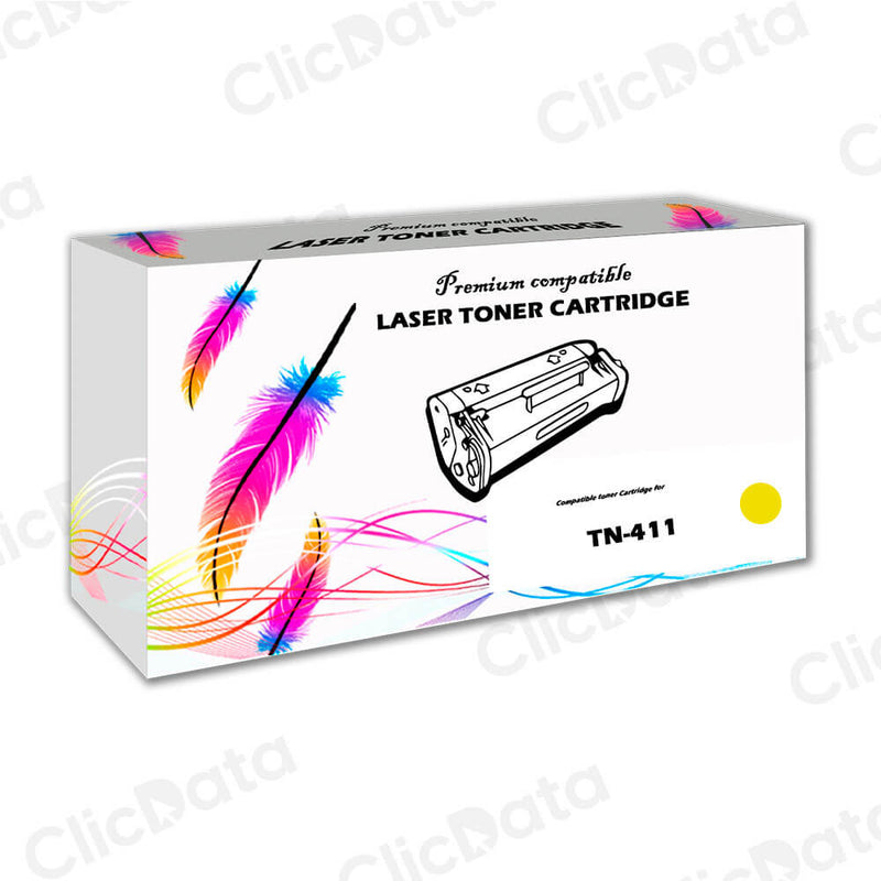 Toner Brother TN 411 Yellow 1,800 Pág. L8260CDW, L8900 Compatible