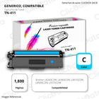 Toner Brother TN 411 Cyan 1,800 Pág. L8260CDW, L8900  Compatible