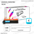 Toner Brother TN 210 Cyan 1,400 Pág. HL3040CN, L3070 Compatible