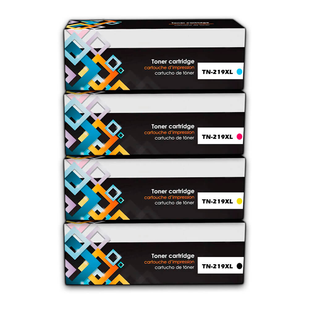 Juego de Toner Brother TN 219XL CYMK HL- L3240Cdw Compatible