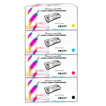 Juego de toner Brother TN-217 CYMK L3551cdw, L3270cdw Compatible