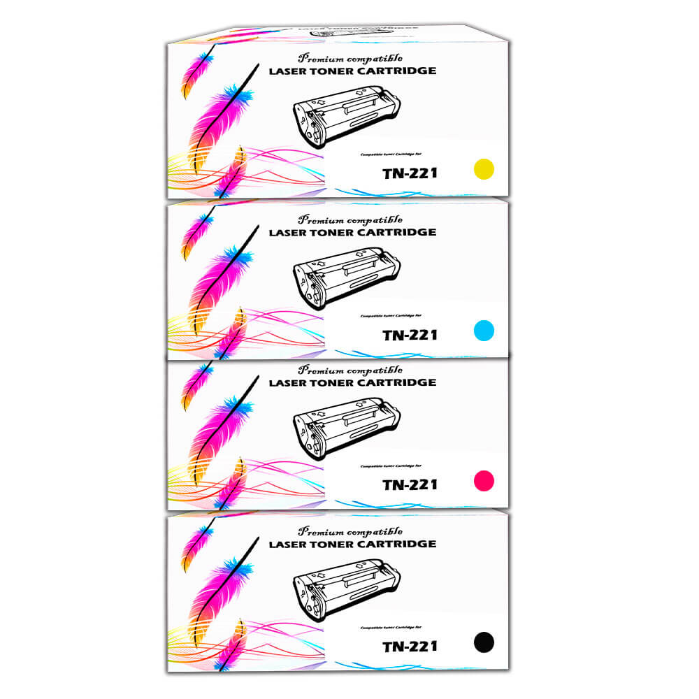 Juego de toner Brother TN-221 CYMK 9340cdw, 3170cdw Compatible