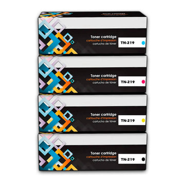 Juego de Toners Brother TN-219 CYMK L3280cdw, L3760cdw Compatible
