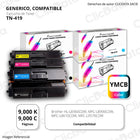 Juego de Toners Brother TN-419 CYMK L8360cdw, L8900cdw Compatible