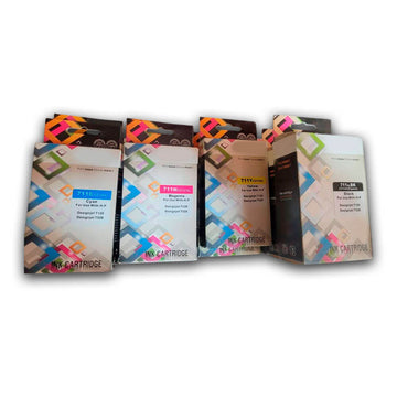 Kit Tinta HP 711xl Negro 38ml y color 29ml T120, T520 Compatible