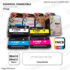 Kit Tinta HP 711xl Negro 38ml y color 29ml T120, T520 Compatible